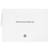 Violin - Winter Carnival, Quebec City Cards (Back Horizontal)
