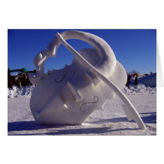 Violin - Winter Carnival, Quebec City Cards