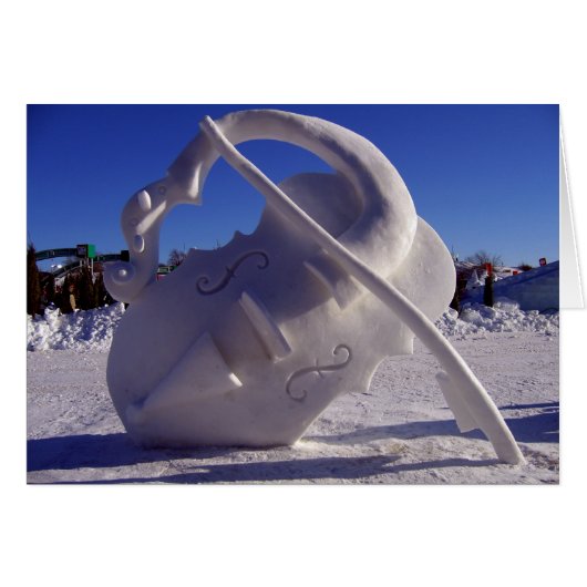 Violin - Winter Carnival, Quebec City Cards (Front Horizontal)