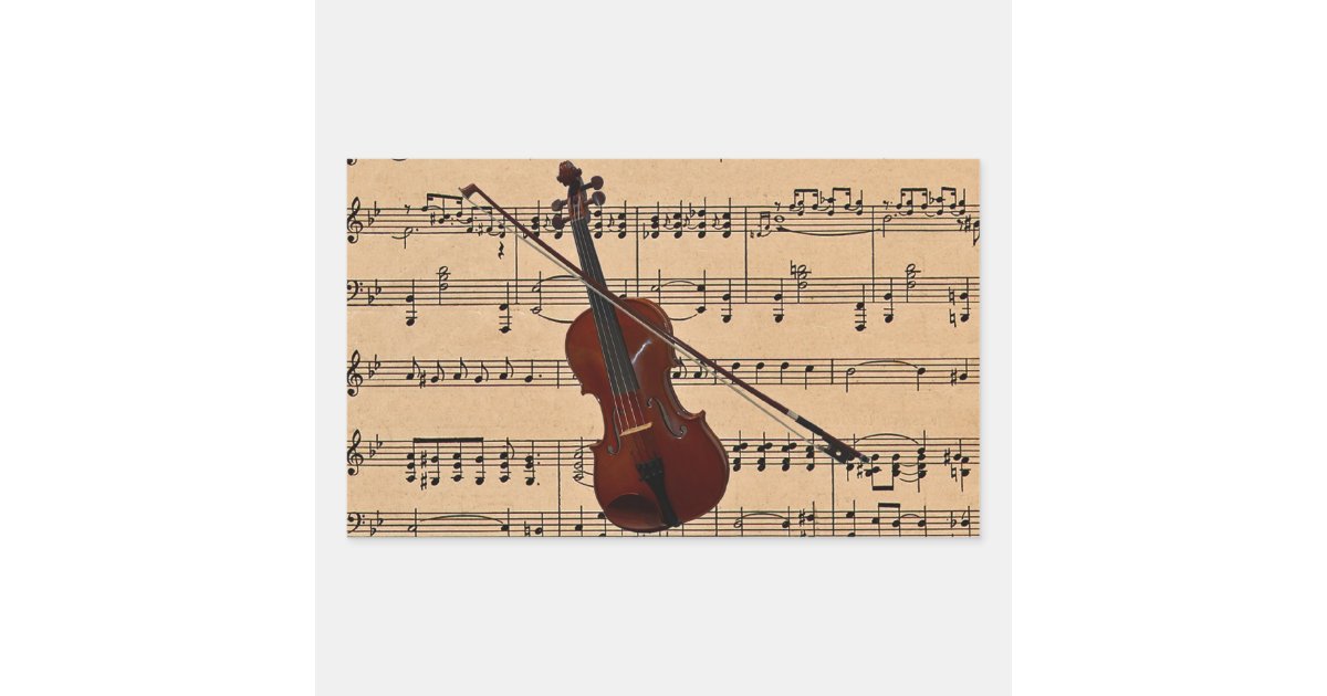 violin sheet music background