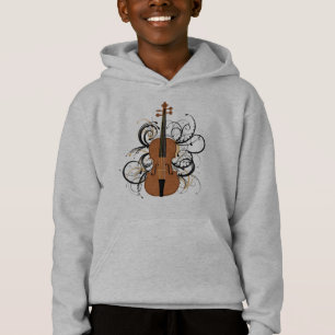 Violin with Swirls Hoodie