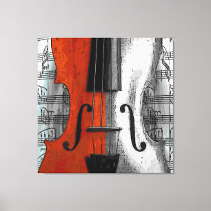 Violin Wrapped Canvas Print