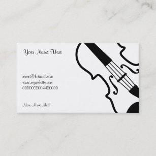 Violin, Your Name Here, Business Card