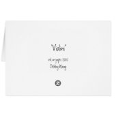 "Violini" - Debby wang Cards (Back Horizontal)