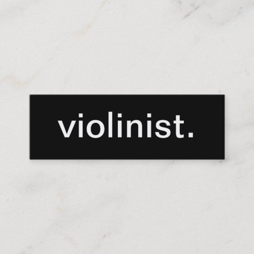 Violinist Business Card
