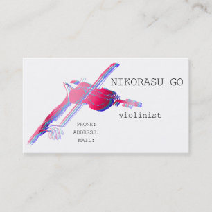 violinist business card