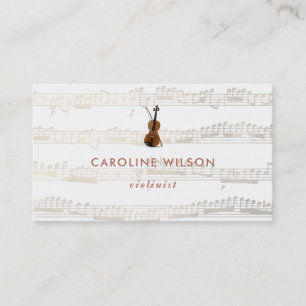 violinist business card
