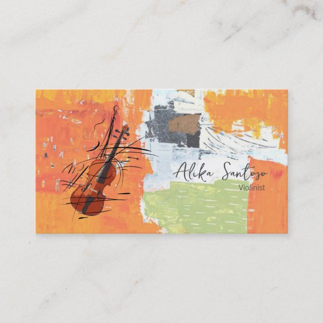 Violinist Business Card (Front)