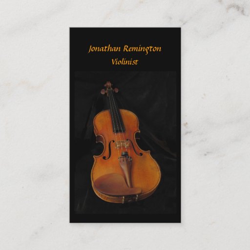 Customizable Violinist Business Card