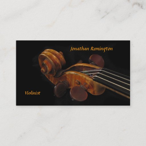 Customizable Violinist Business Card Templates