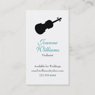 Violinist Business Card