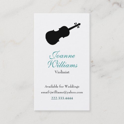 Violinist Business Card