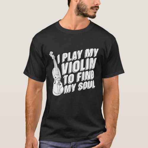 Violinist Fiddle Fiddler Violin T_Shirt