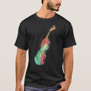Violinist For Men Women Colorful Style Violin T-Shirt
