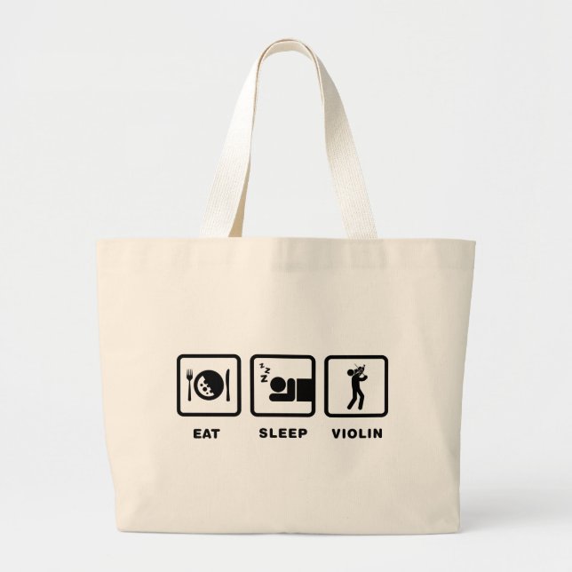 Violinist Large Tote Bag (Front)
