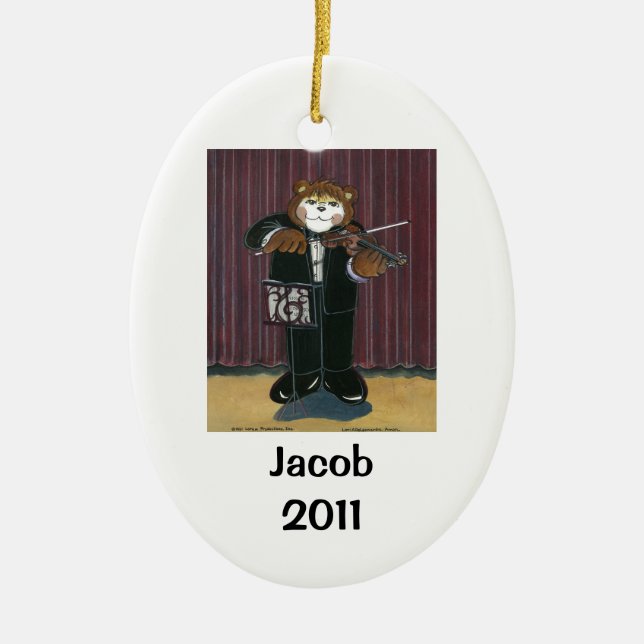 Violinist Personalized Ornament (Front)