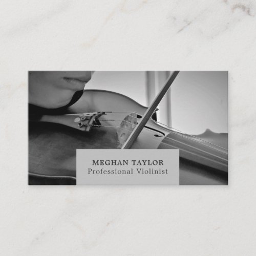 Violinist Professional Violinist  Business Card