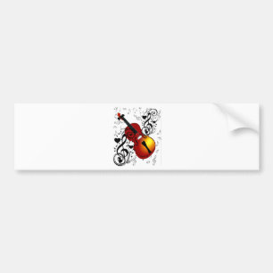 Violinist,Rock the House_ Bumper Sticker