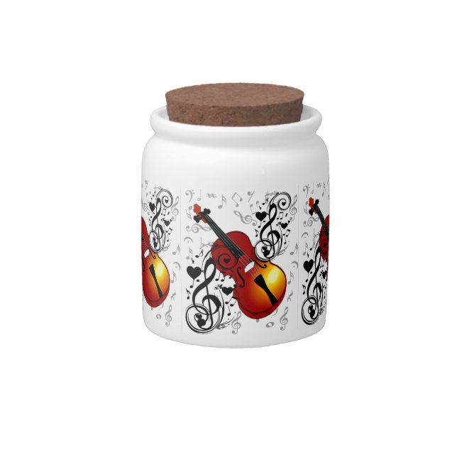 Violinist,Rock the House_ Candy Jar (Front)