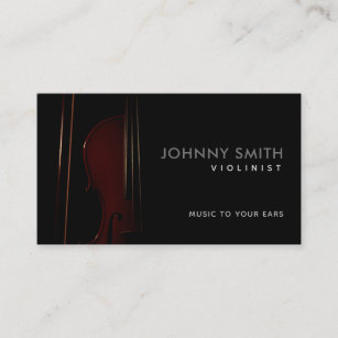 Violinist Slogans Business Cards
