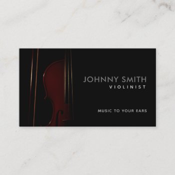 Violinist Slogans Business Cards by MsRenny at Zazzle