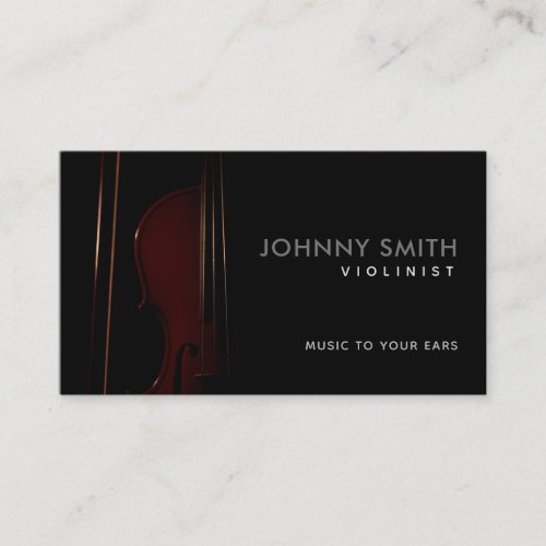 Violinist Slogans Business Cards
