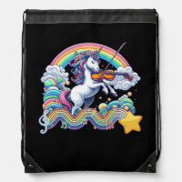 Violinist Unicorn Playing Violin Viola Player Musi