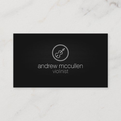 Violinist Violin Icon Musician Business Card
