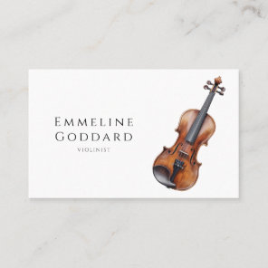 Violinist Violin Music Teacher Musician Business Card