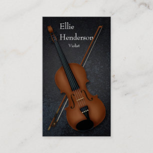 Violinist Violist Trompe L'oeil Dramatic Premium Business Card
