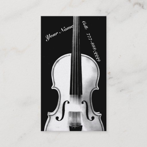Customizable Violinistic Business Card Template