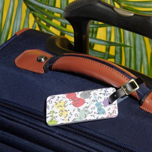 Violins And Musical Notes Luggage Tag