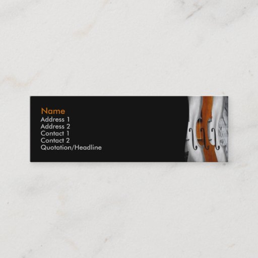 Customizable Violins Business Card