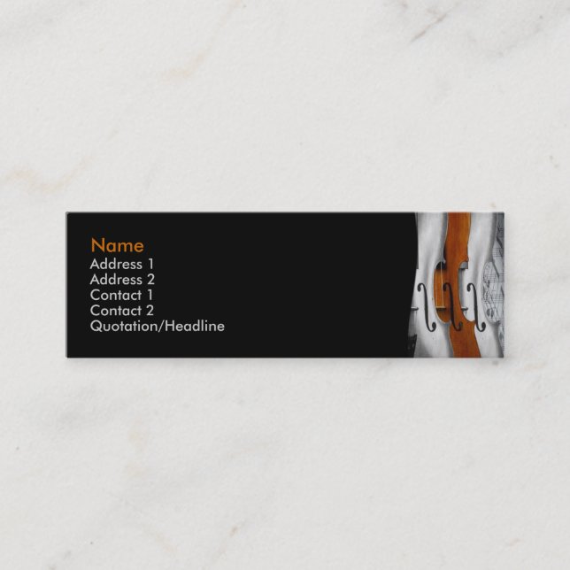 Violins Business Card (Front)