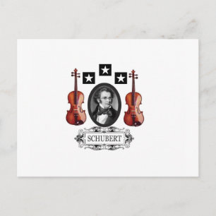 VIOLINS FOR SCHUBERT POSTCARD