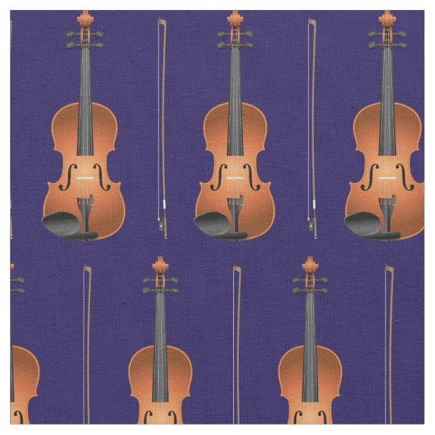 Violin Fabric Zazzle