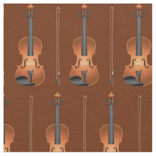 Violins Music Musician Room Decor Brown Fabric