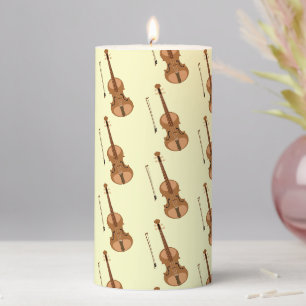 Violins Pillar Candle