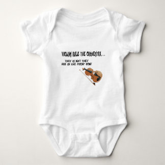 Violins.Rule the Orchestra Baby Bodysuit