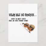 Violins.Rule the Orchestra Postcard