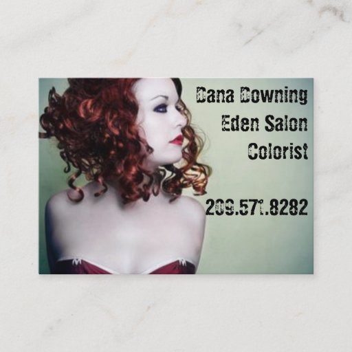 Customizable vionett, Dana DowningEden SalonColorist209.571.... Business Card Templates