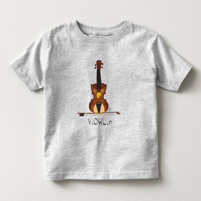 ViOWLin Violin Owl Music Kid's Toddler T-Shirt (Front)