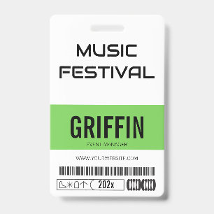 VIP ACCESS ALL ACCESS MUSIC FESTIVAL PASS BADGE