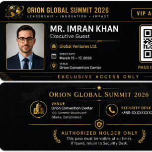 VIP Access Pass Ledge Display