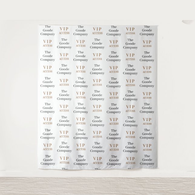VIP Access Red Carpet | Step and Repeat Backdrop (Front)