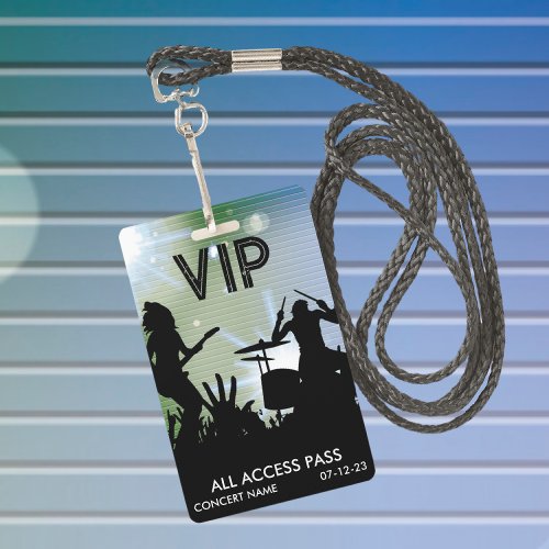 VIP All Access Concert Badge