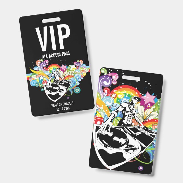 VIP All Access Concert Pass Badge | Zazzle