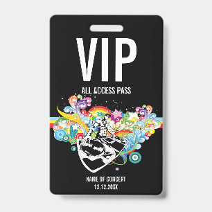 VIP All Access Concert Pass Badge