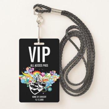 Vip All Access Concert Pass Badge by Ricaso_Intros at Zazzle