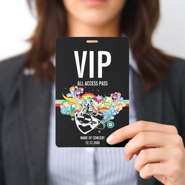 VIP All Access Concert Pass Badge (Presented)